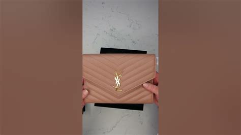 YSL VINTAGE PEACH WRISTLET CLUTCH UNBOXING